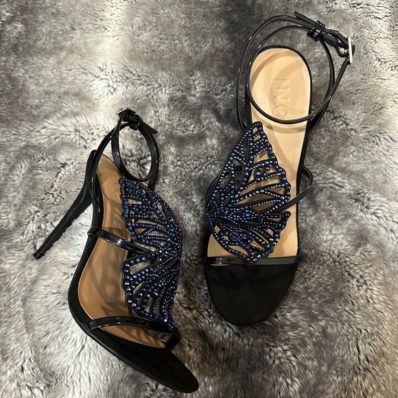 I.N.C Black Butterfly Heels - Picture 3 of 7